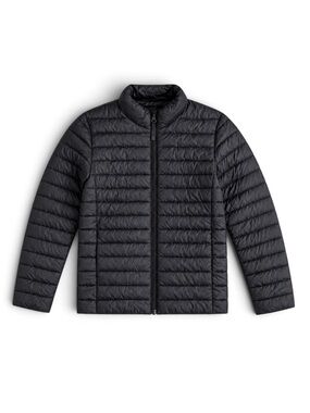 Lands’ End Girls Black Primaloft Puffer Jacket Winter Coat Size Medium 8